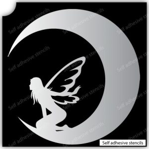 T-1013-Stencil Tattoo Self adhesive Stencils Face Painting Design Decoration Fairy Moon