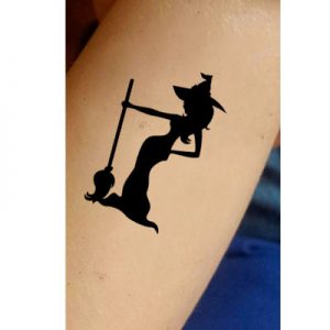 T-1016-Stencil Tattoo Self adhesive Stencils Face Painting Design Decoration Maleficent Witch