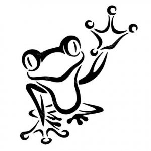T-2015 Stencil Tattoo Self adhesive Stencils Face Painting Design Decoration Frog