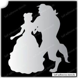 TR-1019 Stencil Tattoo Self adhesive Stencils Face Painting Design Decoration Girl Beast
