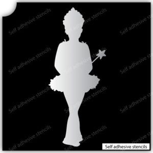 TR-1022 Girl Stencil Tattoo Self adhesive Stencils Face Painting Design Decoration
