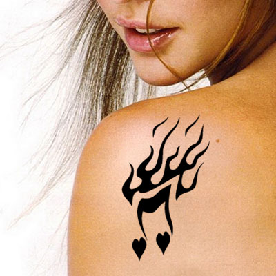 TR-13003 Stencil Tattoo Self adhesive Stencils Face Painting Design Decoration Cherry Arabic Word eimpression.ca