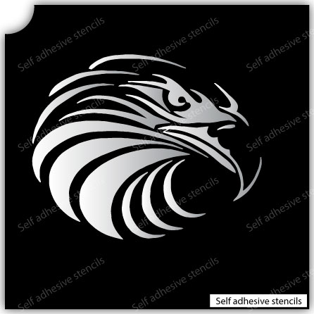 TR-3003 Eagle Stencil Tattoo Self adhesive Stencils Face Painting Design Decoration