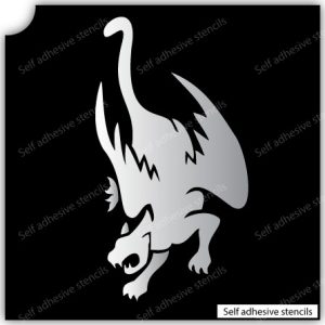 TR-7001 Stencil Tattoo Self adhesive Stencils Face Painting Design Decoration Dolphin