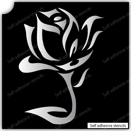 TR-8007 Stencil Tattoo Self adhesive Stencils Face Painting Design Decoration Flower eimpression.ca