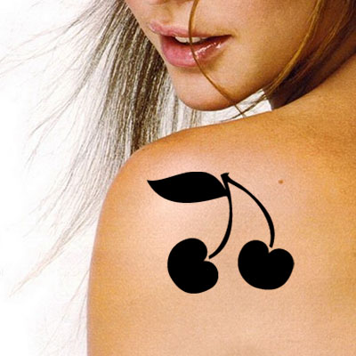 TR-9000 Stencil Tattoo Self adhesive Stencils Face Painting Design Decoration Cherry Food eimpression.ca