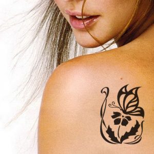 T-4000 Stencil Tattoo Self adhesive Stencils Face Painting Design Decoration Butterfly