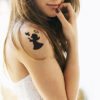 Guardian Angel Stencil silhouette tattoo vinyl stickers Girl
